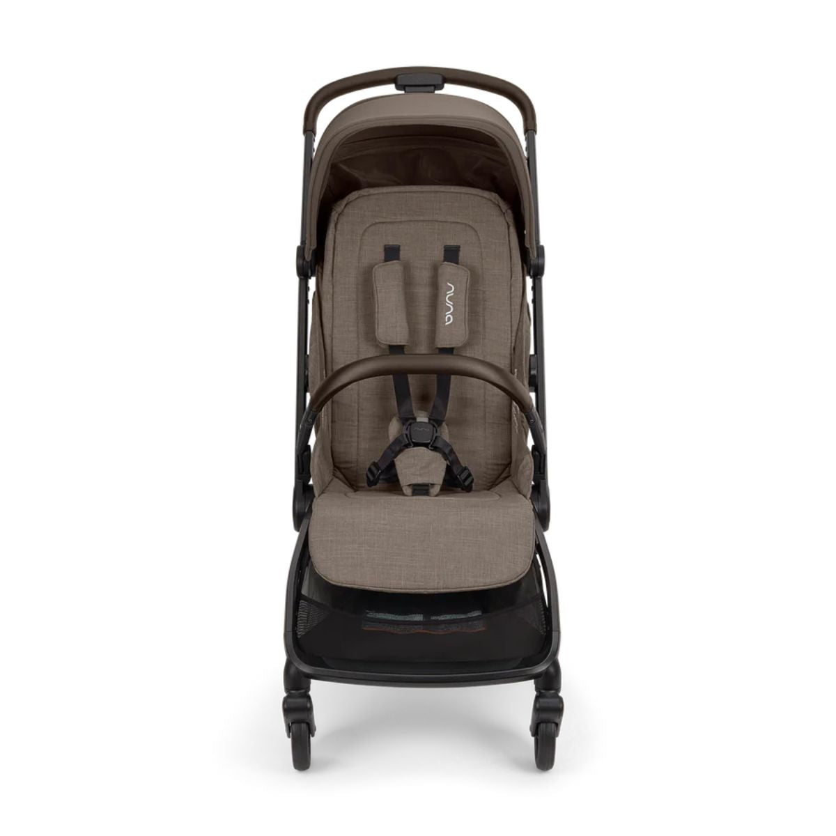 Nuna VIAA cabn Lightweight Travel Stroller -  Cedar - Travel System Ready